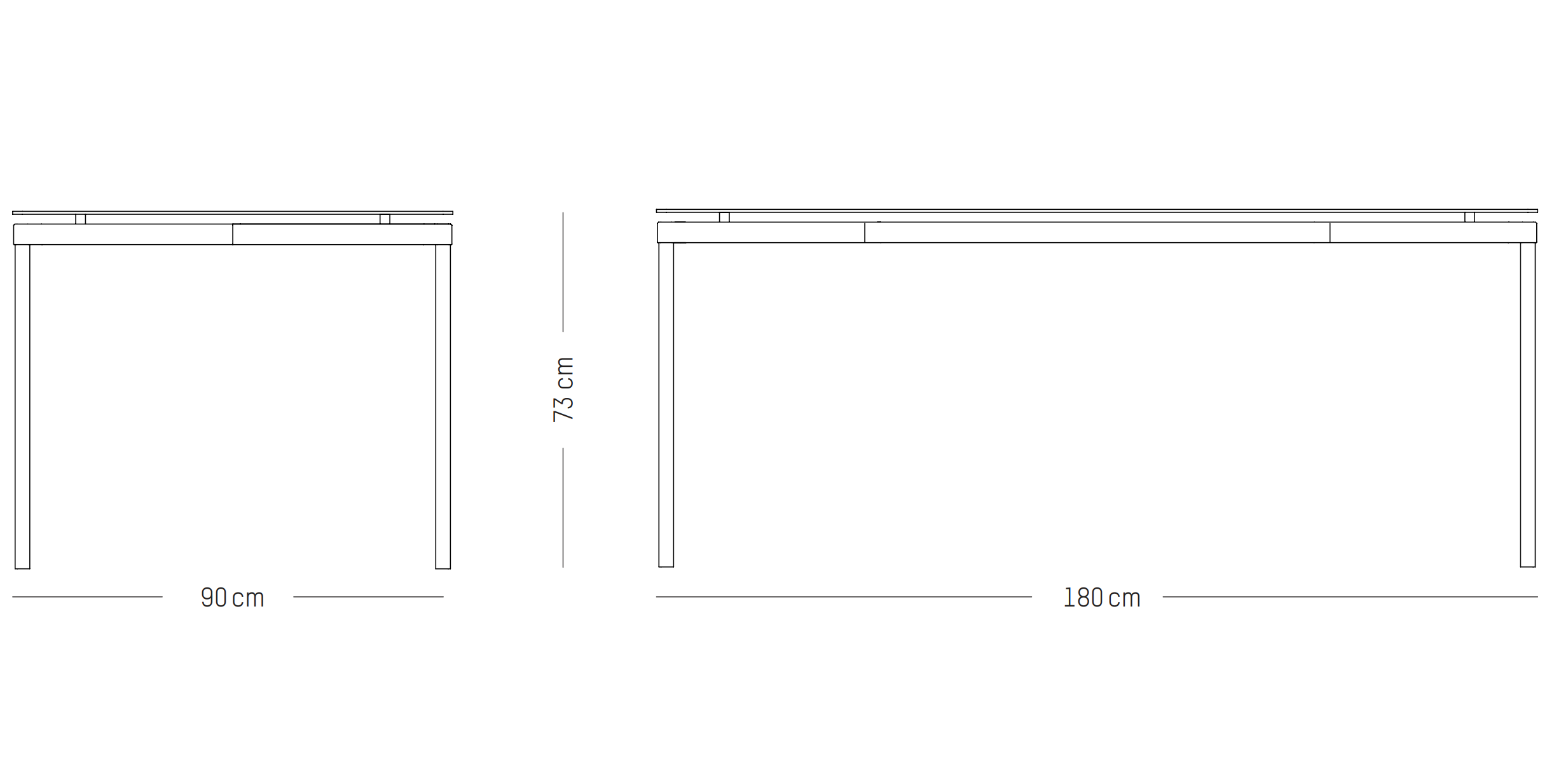 FROMME RECTANGULAR - Esstisch