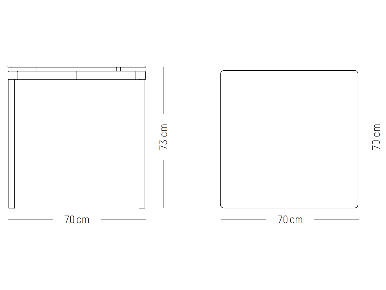 FROMME SQUARE - Dining Table