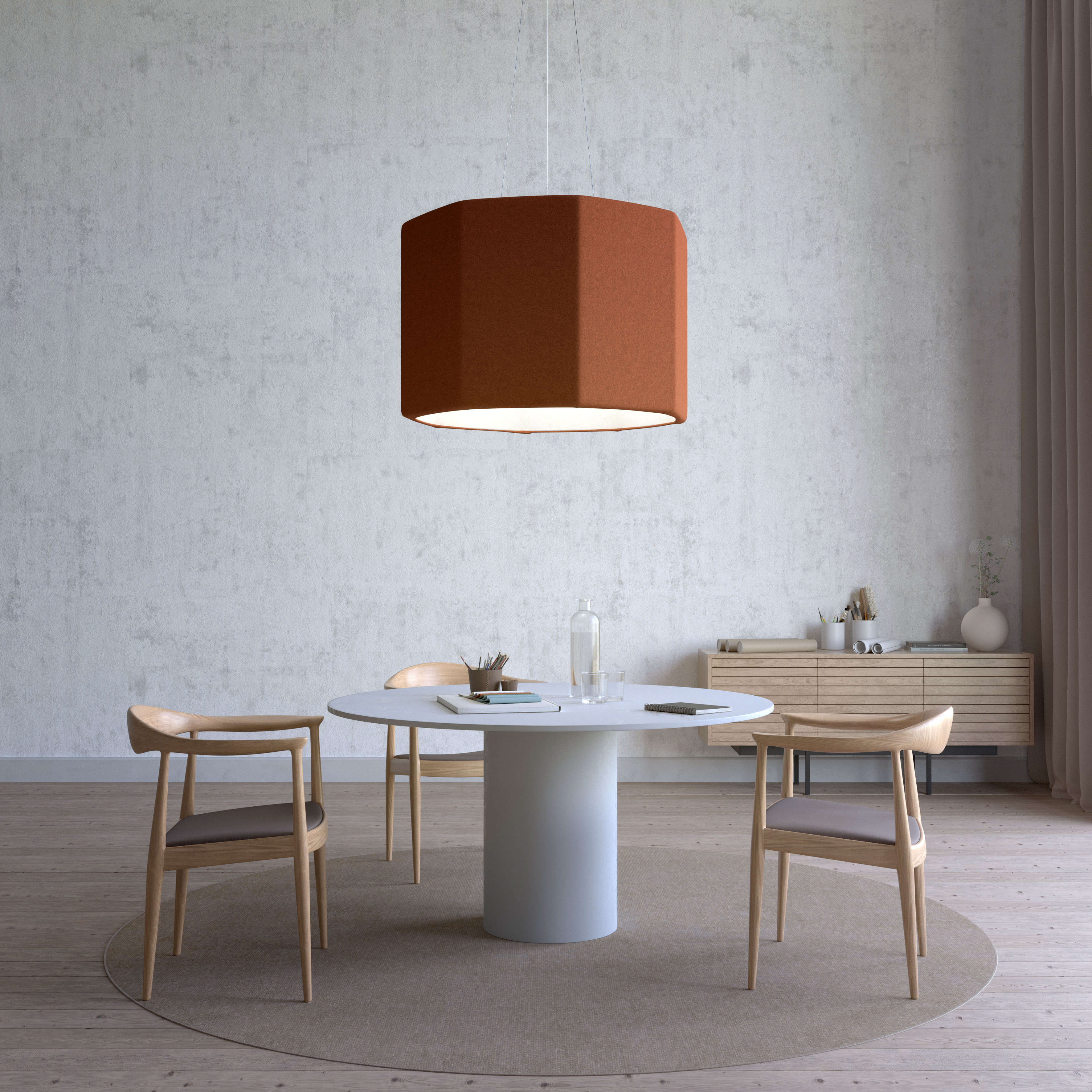 Sound Octagon SOFT SOUND OCTAGON 1140mm - Pendant Light Belid – Luminesy