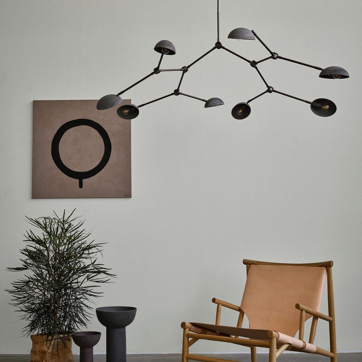Oxidized 101 CPH DROP Chandelier in a living room- Luminesy